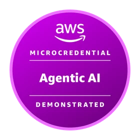 AWS Agentic AI Demonstrated issued badge.