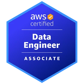 AWS Certified Data Engineer – Associate issued badge.