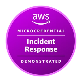 AWS Incident Response Demonstrated issued badge.