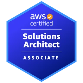 AWS Certified Solutions Architect – Associate issued badge.