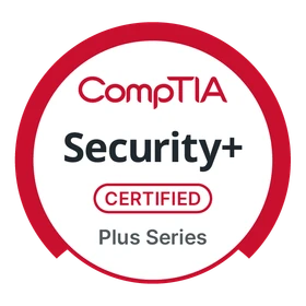CompTIA Security+ ce Certification issued badge.