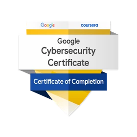 Google Cybersecurity Professional Certificate V2 issued badge.