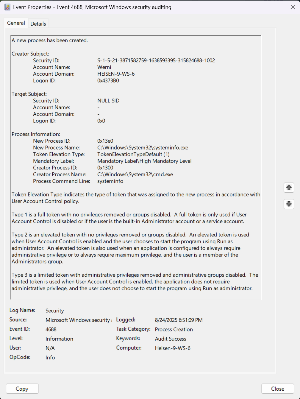 Process Command Line