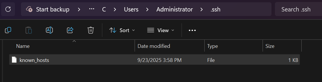 .ssh folder contents