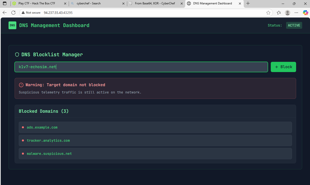 DNS Management Dashboard