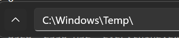 Windows\Temp folder
